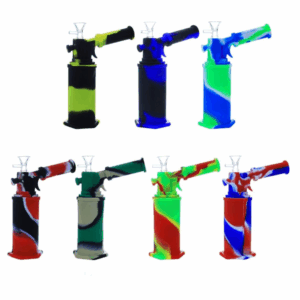 8" Silicone Torch Style Water Pipe - Assorted Mixed Colors