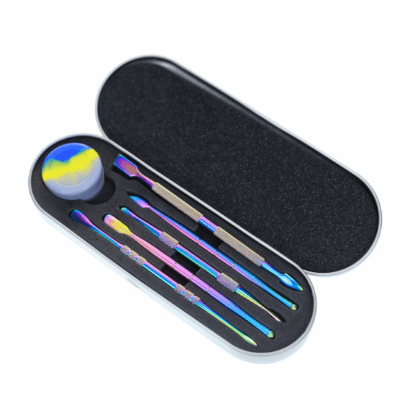Dab Tool Set w/ Case - Rainbow