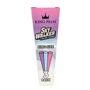 King Palm Skywalker Color Cones - King Size - 3 pk. - 30 ct. Display