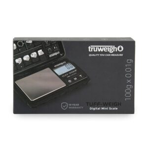 Truweigh Classic Digital Mini Scale - 100g x 0.01g - Black