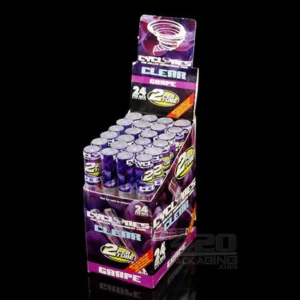 Cyclones Clear Cones - Grape - 24 ct. Display