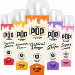 Pop Cones King Size - 3 pk. - Assorted - 25 ct. Display