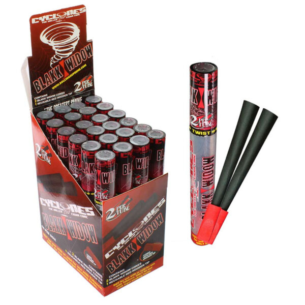 Cyclones Hemp Cones - Blakk Widow - 24 ct. Display