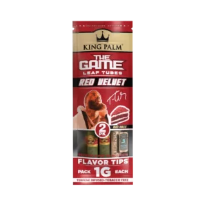 King Palm 2pk Mini - The Game Red Velvet - Display of 15