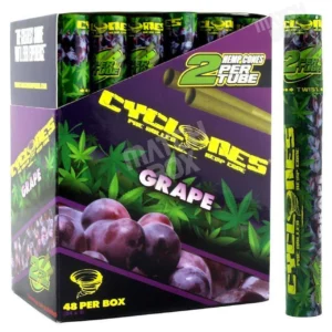 Cyclones Hemp Cones - Grape - 24 ct. Display