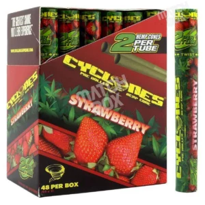 Cyclones Hemp Cones - Strawberry - 24 ct. Display
