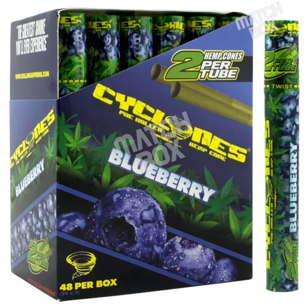 Cyclones Hemp Cones - Blueberry - 24 ct. Display