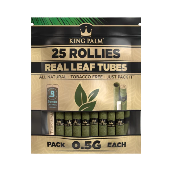 King Palm 25 pk. Rollies Pouch - Display of 8