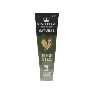 King Palm Hemp Cones Natural - King Size - 3 pk. - 30 ct. Display