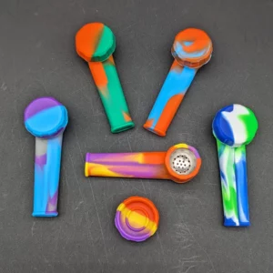 Assorted Novelty Silicone Pipes - 14 ct.