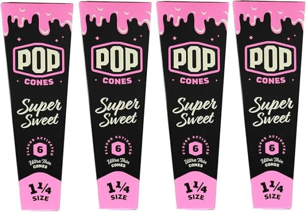 Pop Cones 1.25 - 6 pk. - Super Sweet - 24 ct. Display - Image 2