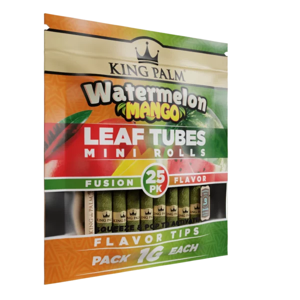 King Palm 25pk Mini - Watermelon Mango - Display of 8
